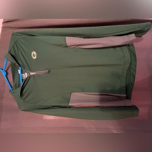 Green Bay Packers Cutter & Buck Stretch Quarter Zip Womens Pullover